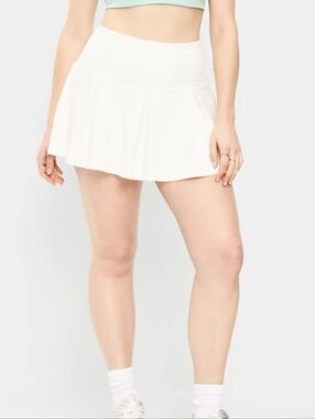 Old Navy Active Power Skort Pleated White Size Large